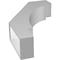 Ekena Millwork 5 1/2-in. W x 20-in. D x 32-in. H Merced Architectural Grade PVC Knee Brace BRCP055X20X32MRC - alternate 6